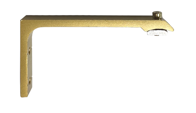 1.5 Inch Diameter - Channel Track L Bracket - Available in Gold, Silver, Black and Bronze Finish - IF&D Fabrics and Drapes