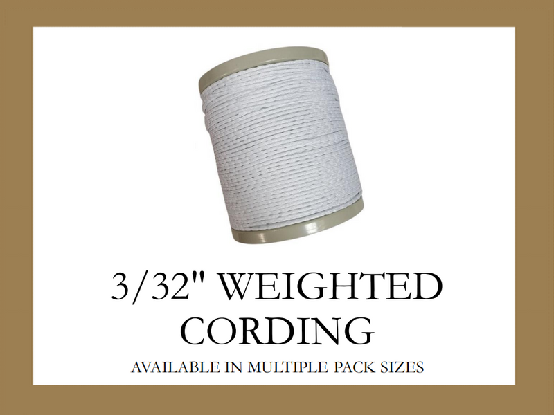 3/32" Lead Free Sausage Bead Weight - Available in Lengths of 1, 3, 6, 10, 12, 24, 100 Yards