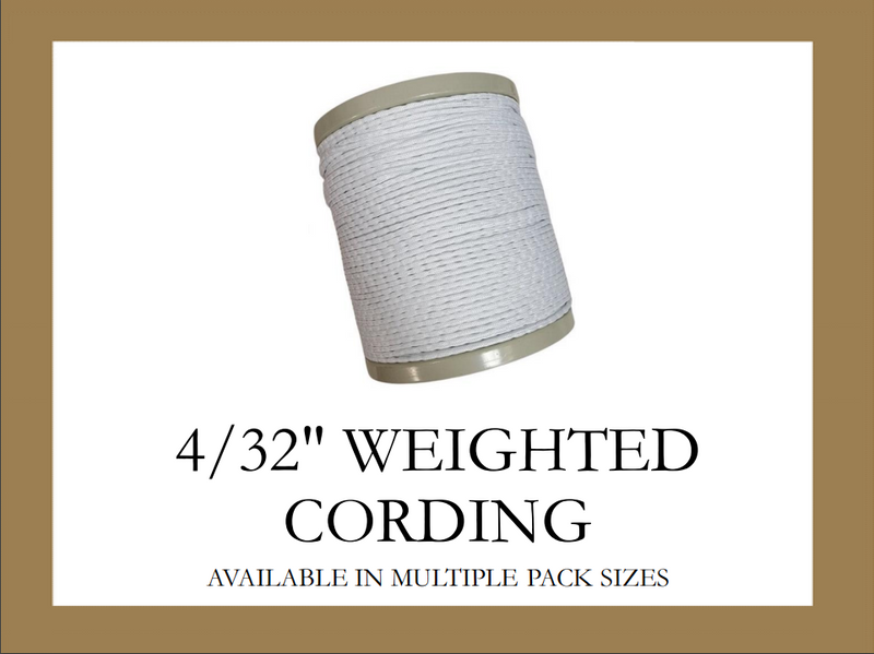 4/32" Lead Free Sausage Bead Weight - Available in Lengths of 1, 3, 6, 12, 24, 144 Yards