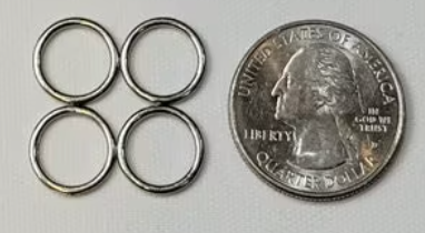 Nickel Shade Rings - Home Sewing for Roman Shades and Valances - 3/8 Inch - Available in 50, 100 and 1,000 Units