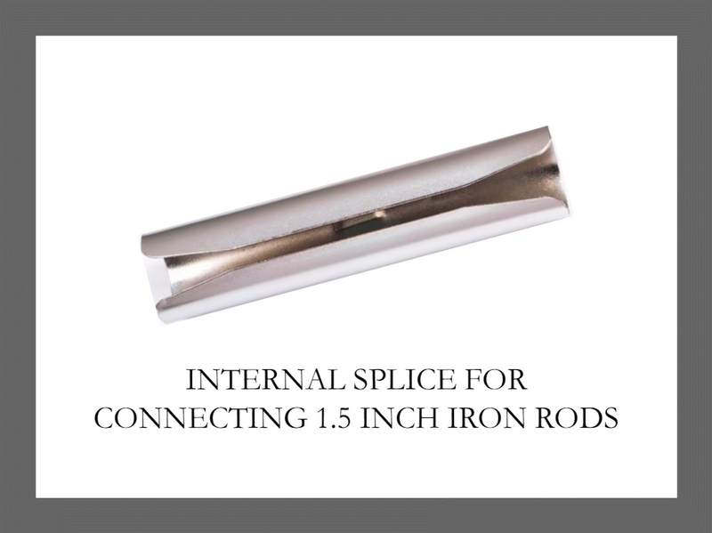 1.5 Inch - Internal Splice for Iron Rods - Curtain Accessory - IF&D Fabrics and Drapes