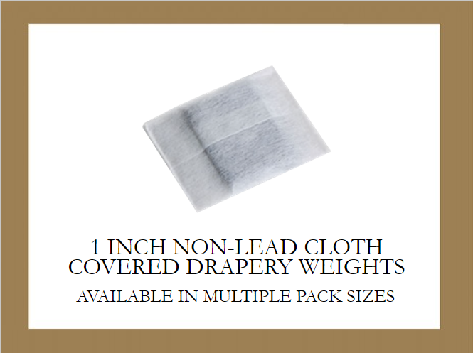 1" Cloth Covered Drapery Weights