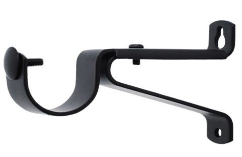 1 1/8 Inch - Adjustable Bracket - Available in Brushed Gold, Silver, and Black Finishes - IF&D Fabrics and Drapes