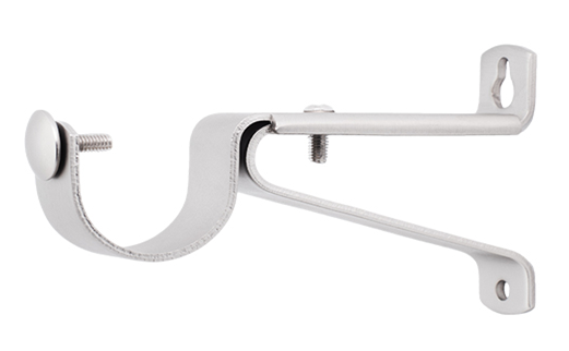 1 1/8 Inch - Adjustable Bracket - Available in Brushed Gold, Silver, and Black Finishes - IF&D Fabrics and Drapes