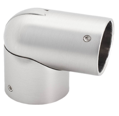 1 1/8 Inch - Corner/Elbow Adapter Hardware Piece - Available in Brushed Gold, Silver, and Black Finishes