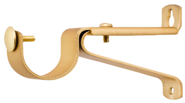 1 1/8 Inch - Adjustable Bracket - Available in Brushed Gold, Silver, and Black Finishes - IF&D Fabrics and Drapes
