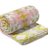 Laura Park Flannel Blankets - White Lotus