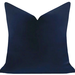 Cobalt Blue 22x22 Solid Velvet Pillow