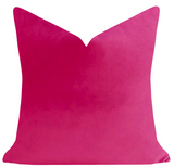Laura Park Velvet Pillows - 22" x 22" - Hot Pink