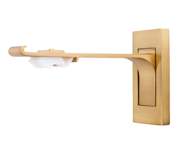 1 1/8 Inch - Extended Channel Track Bracket - Available in Brushed Gold, Silver, and Black Finishes - IF&D Fabrics and Drapes