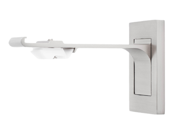 1 1/8 Inch - Extended Channel Track Bracket - Available in Brushed Gold, Silver, and Black Finishes - IF&D Fabrics and Drapes