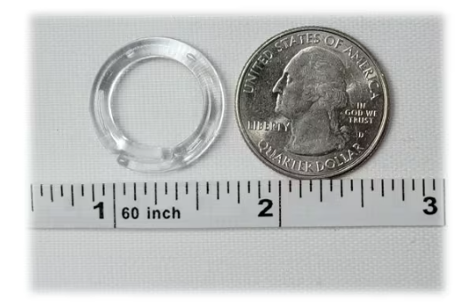 Small Clear Split Rings For Roman Shades - Available in Multiple Pack Sizes