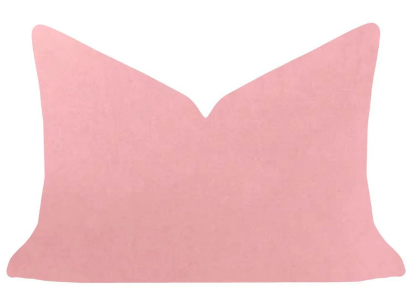 Blush Pink 14x20 Solid Velvet Pillow