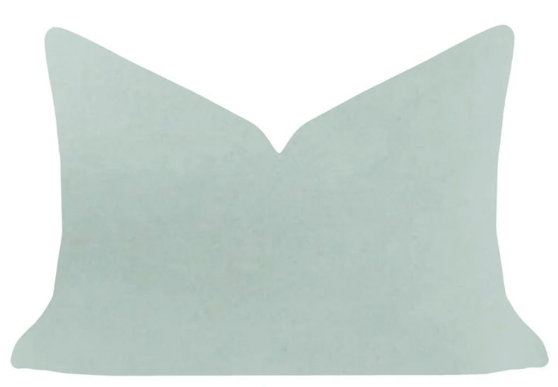 Robins Egg 14x20 Solid Velvet Pillow