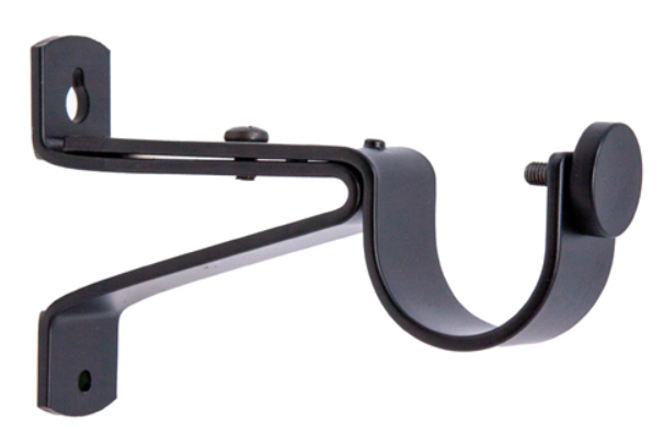 1 3/8 Inch - Adjustable Bracket - Available in Brushed Gold, Silver, and Black Finishes - IF&D Fabrics and Drapes