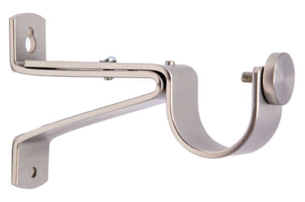 1 3/8 Inch - Adjustable Bracket - Available in Brushed Gold, Silver, and Black Finishes - IF&D Fabrics and Drapes