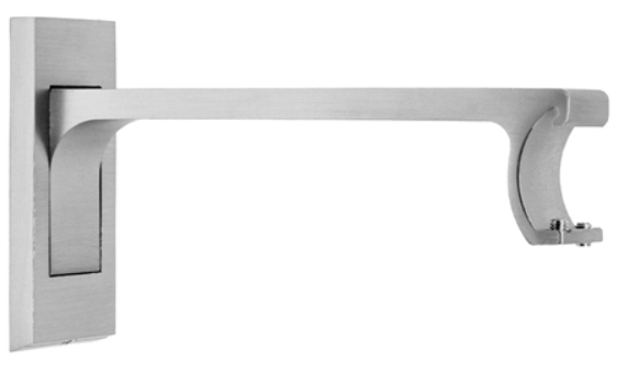 Traversing Channel Track 1 3/8 Inch Round Drapery Rod Set- Includes Curtain Rod, Channel "L" Brackets, Glides, End Caps
