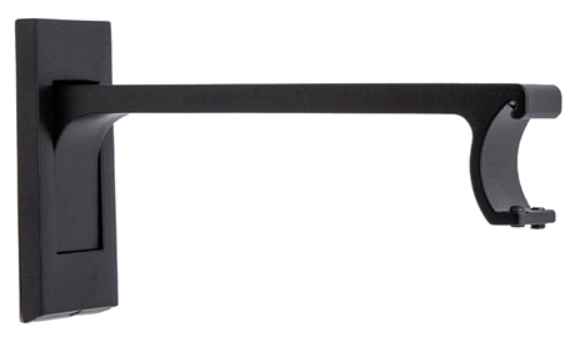 Traversing Channel Track 1 3/8 Inch Round Drapery Rod Set- Includes Curtain Rod, Channel "L" Brackets, Glides, End Caps