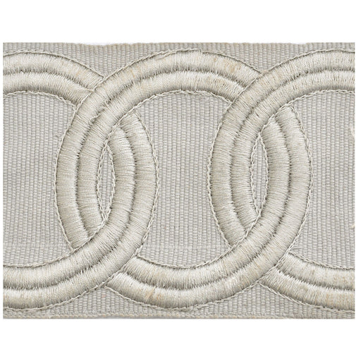KRAVET COUTURE - GRECIAN BRAID- GREY FROST - Fabric by the Yard GREY FROST