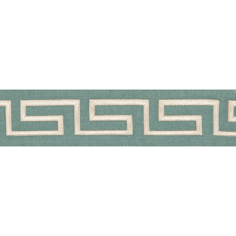 KRAVET COUTURE - KEYSTONE BORDER- JADE - Fabric by the Yard JADE