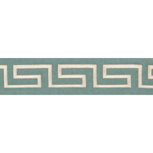 KRAVET COUTURE - KEYSTONE BORDER- JADE - Fabric by the Yard JADE