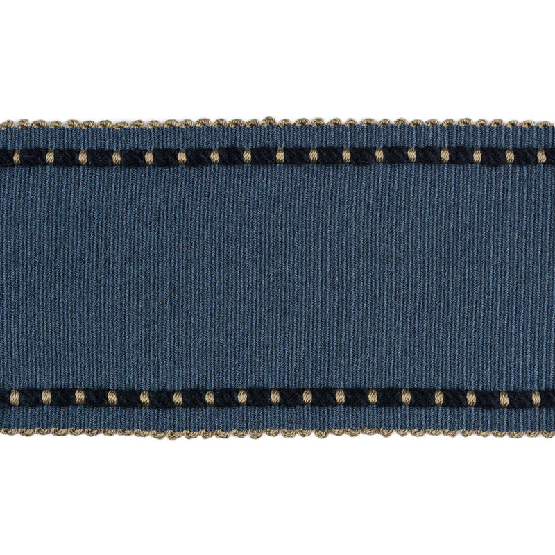 KRAVET DESIGN - CABLE EDGE BAND- INDIGO - Fabric by the Yard INDIGO