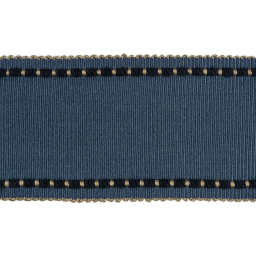 KRAVET DESIGN - CABLE EDGE BAND- INDIGO - Fabric by the Yard INDIGO