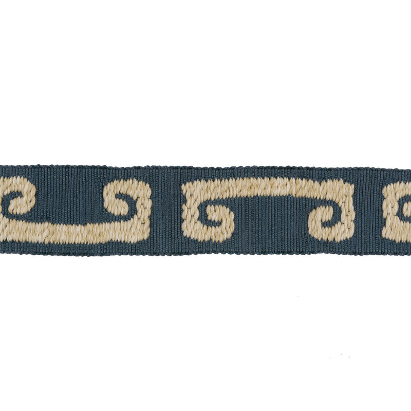 KRAVET DESIGN - WONKY KEY- INDIGO - Fabric by the Yard INDIGO