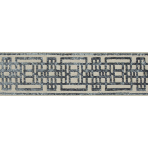 KRAVET DESIGN - CIRCUIT BORDER- SLATE - Fabric by the Yard SLATE