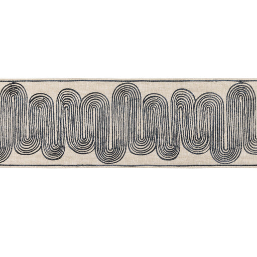 KRAVET COUTURE - ISCHIA TAPE- STEEL - Fabric by the Yard STEEL
