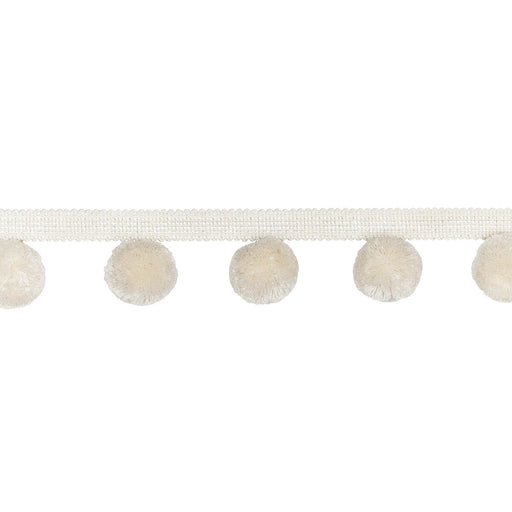 KRAVET COUTURE - PARADISE POMS- IVORY - Fabric by the Yard IVORY