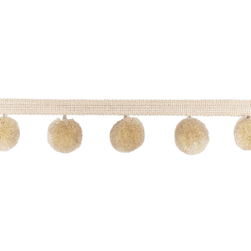 KRAVET COUTURE - PARADISE POMS- CREAM - Fabric by the Yard CREAM