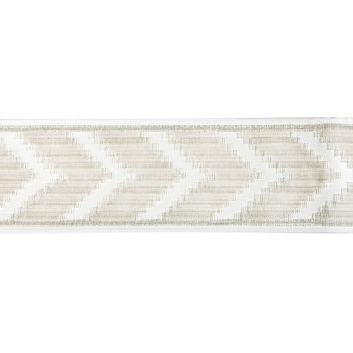KRAVET COUTURE - CHEVRON VELVET TAPE- BLANC - Fabric by the Yard BLANC