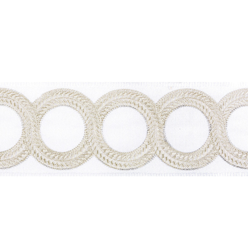 KRAVET COUTURE - LOOPED TAPE- LIGHT SILVER - Fabric by the Yard LIGHT SILVER