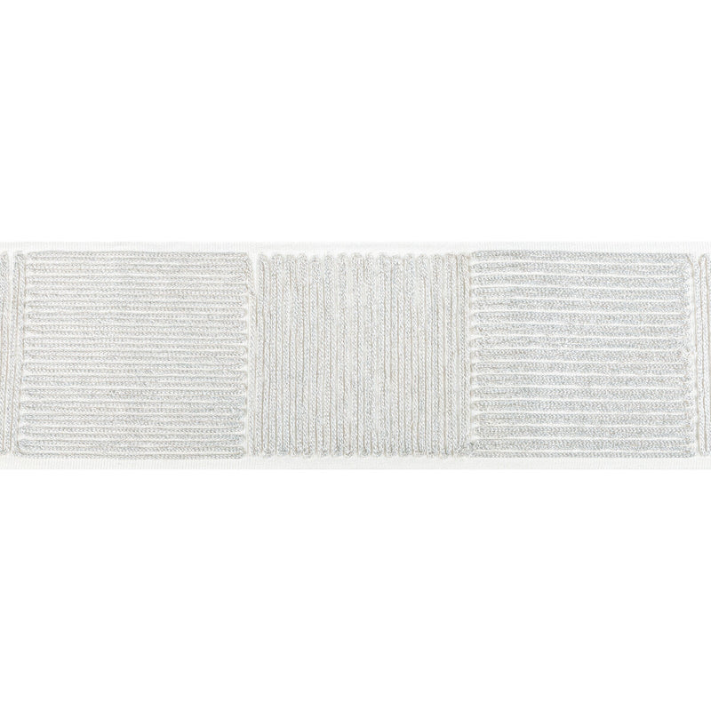 KRAVET COUTURE - LATITUDE TAPE- SILVER - Fabric by the Yard SILVER