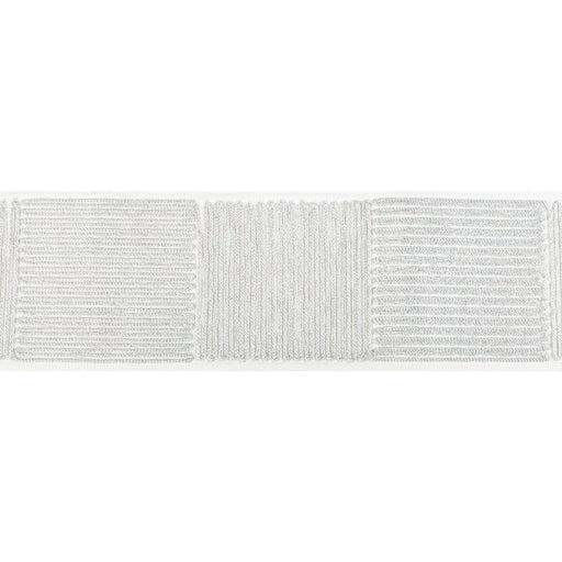 KRAVET COUTURE - LATITUDE TAPE- SILVER - Fabric by the Yard SILVER