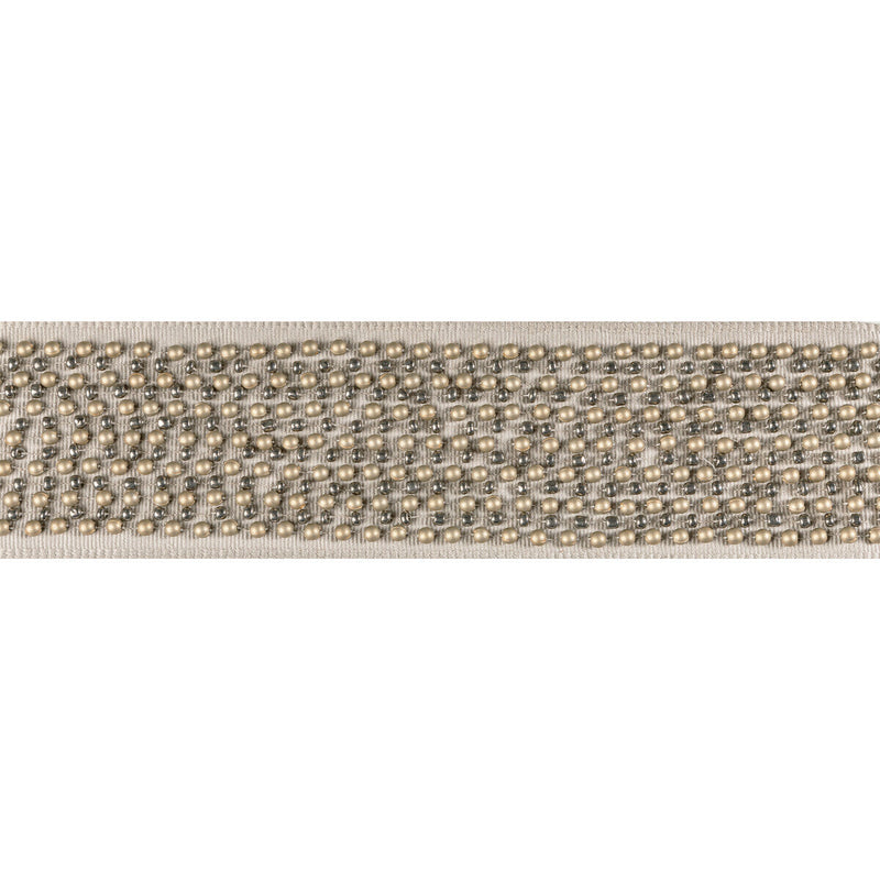 KRAVET COUTURE - GALAXY BEAD TAPE- STONE - Fabric by the Yard STONE