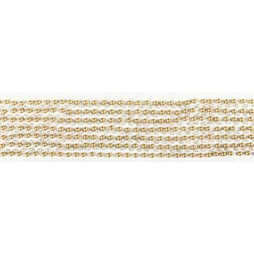 KRAVET COUTURE - GALAXY BEAD TAPE- GOLD - Fabric by the Yard GOLD