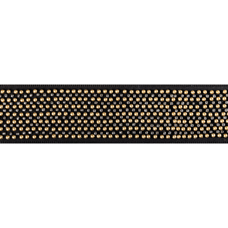 KRAVET COUTURE - GALAXY BEAD TAPE- NOIR - Fabric by the Yard NOIR