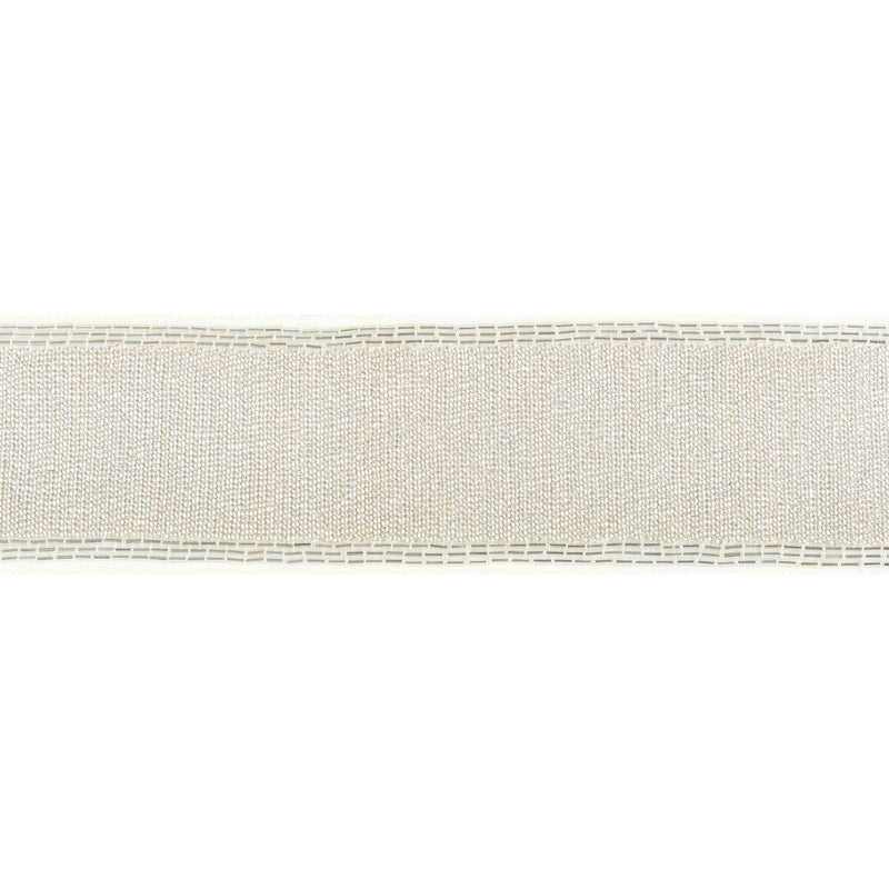 KRAVET COUTURE - LUXE BEAD TAPE- SILVER - Fabric by the Yard SILVER