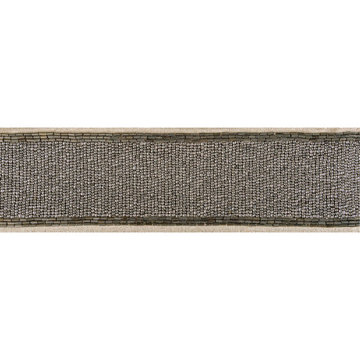 KRAVET COUTURE - LUXE BEAD TAPE- GRAPHITE - Fabric by the Yard GRAPHITE
