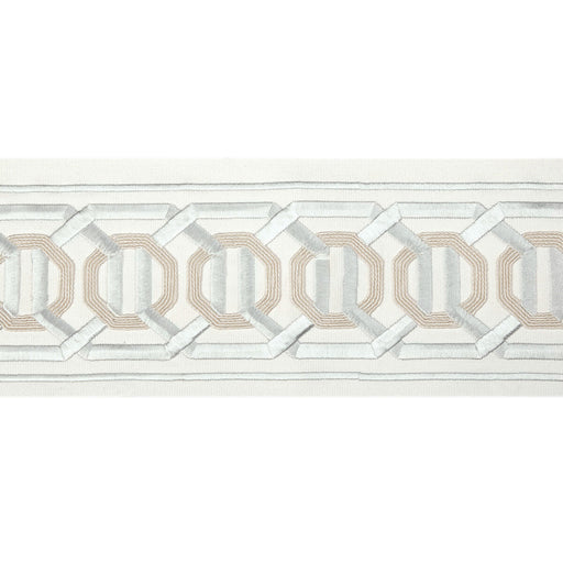KRAVET COUTURE - OCTAGON WIDE TAPE- SILVER - Fabric by the Yard SILVER