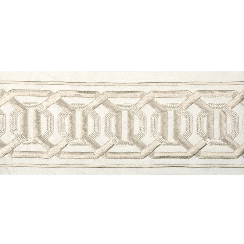 KRAVET COUTURE - OCTAGON WIDE TAPE- BEIGE - Fabric by the Yard BEIGE