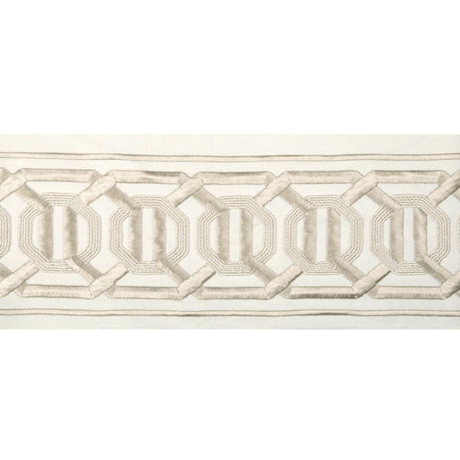 KRAVET COUTURE - OCTAGON WIDE TAPE- BEIGE - Fabric by the Yard BEIGE