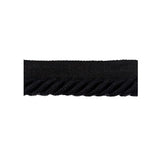 BRUNSCHWIG & FILS - COEUR CABLE-L- BLACK - Fabric by the Yard