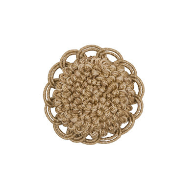 BRUNSCHWIG & FILS - COEUR ROSETTE- STRAW - Fabric by the Piece - T8012113_166