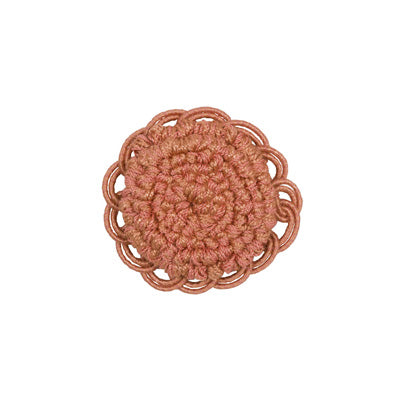 BRUNSCHWIG & FILS - COEUR ROSETTE- CORAL - Fabric by the Piece - T8012113_2417