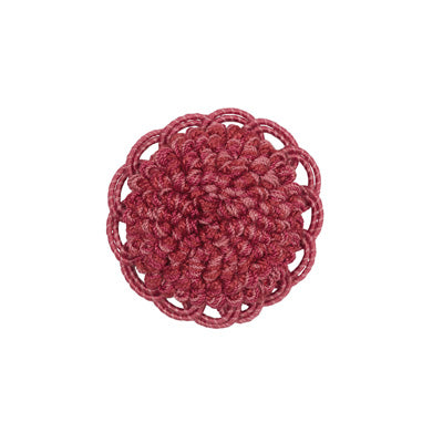 BRUNSCHWIG & FILS - COEUR ROSETTE- RASPBERRY - Fabric by the Piece - T8012113_717
