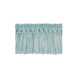 BRUNSCHWIG & FILS - COEUR BRUSH- AQUA - Fabric by the Yard