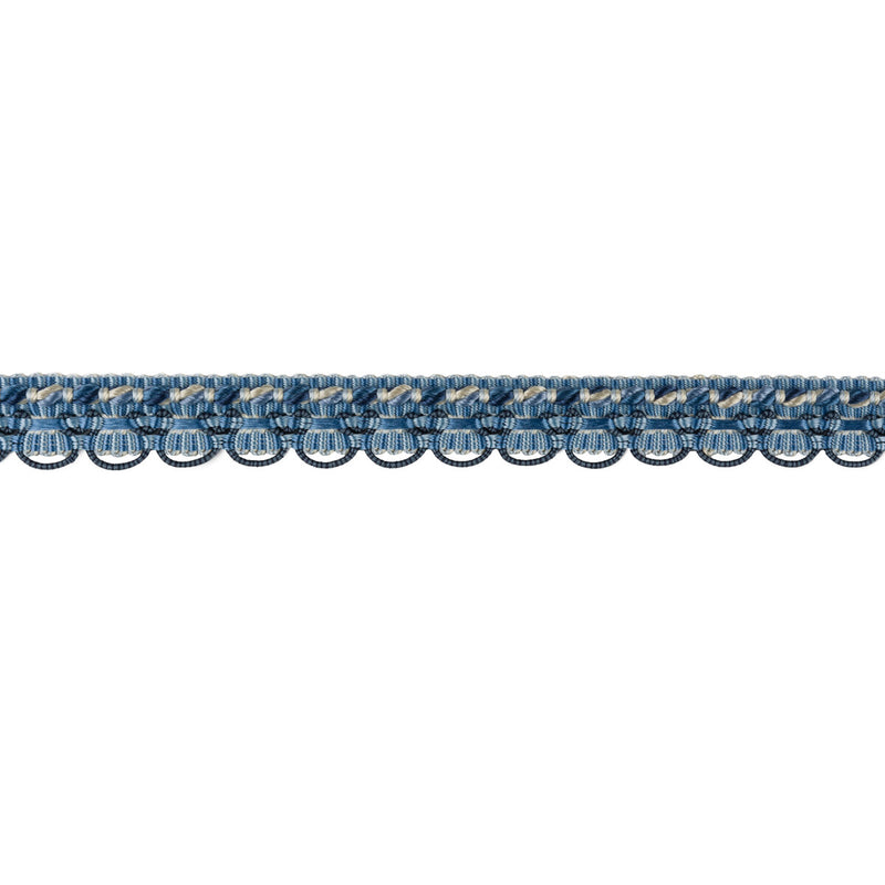 BRUNSCHWIG & FILS - SOIE GIMP- CANTON BLUE - Fabric by the Yard CANTON BLUE